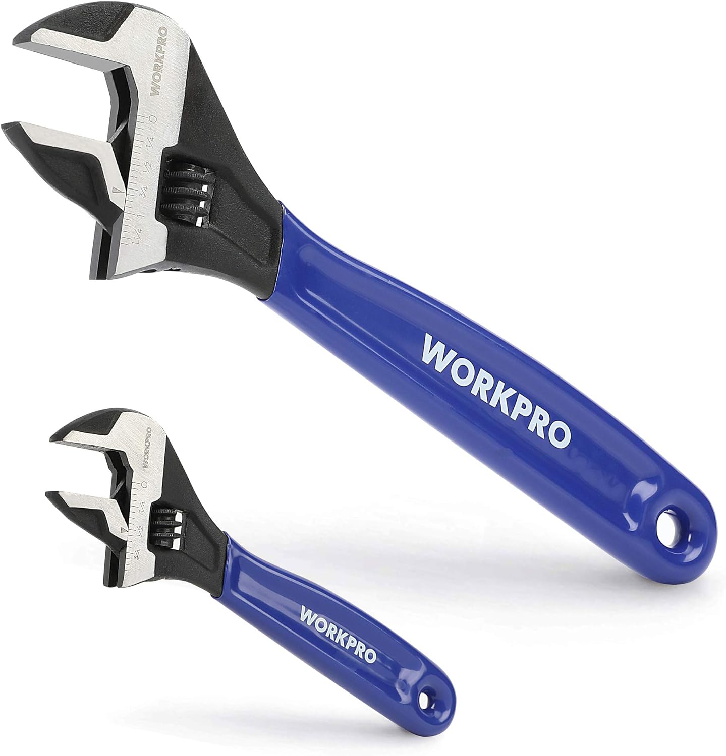 WORKPRO 2-Piece Adjustable Wrench Set
